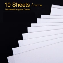 Toile vierge professionnelle pour peinture à l'huile acrylique, imperméable, fournitures d'art pour artiste, 10 feuilles par livre