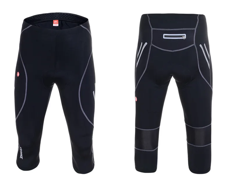 Pro Team 9D велосипедные шорты с гелевой подкладкой, мужские велосипедные 3/4 штаны, Mtb велосипедные брюки, колготки, спортивная одежда, одежда с отражающей полоской