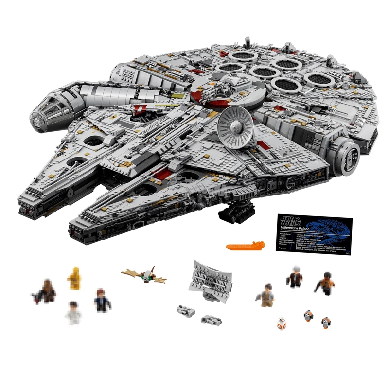 

Star Series War 05132 Millennium Falcon Ultimate Collector's Destroyer Building Block Brick Toy Compatible Legoingly 75192