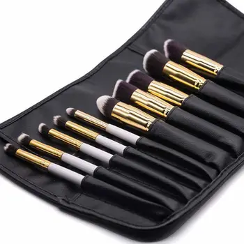 

Fashion Professional 10 slot Makeup Brush Holder Cosmetic Brushes Case Container Pouch Bag