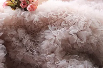 

5 yards ruffled faric, shabby rosette fabric, 3D pleated fabric, wedding photography backdrop, haute couture bridmaid