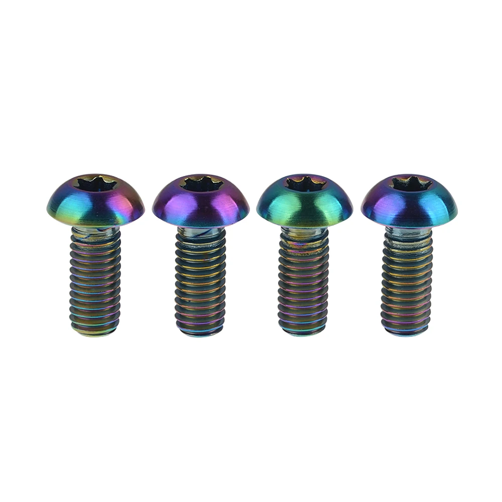 4 шт. титановые болты Ti Torx T25 M5 12 мм M5* 12 мм 5 класс Самые легкие Болты Винты для велосипедной бутылки