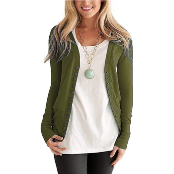 

2018 Womens Low Cut V-Neck Long Sleeve Button Down Cardigan Sweater Bodycon Slim Sweaters New Fashion Streetwear Plus Size