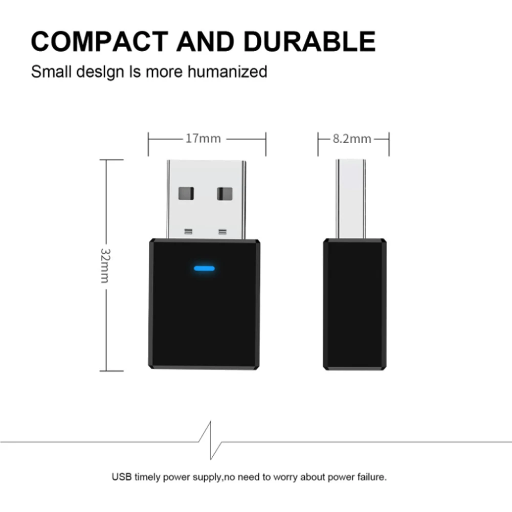 2-в-1 Bluetooth 5,0 аудио приемник передатчик Беспроводной адаптер мини-usb 3,2 мм AUX Стерео для ТВ ПК Беспроводной автомобильный адаптер