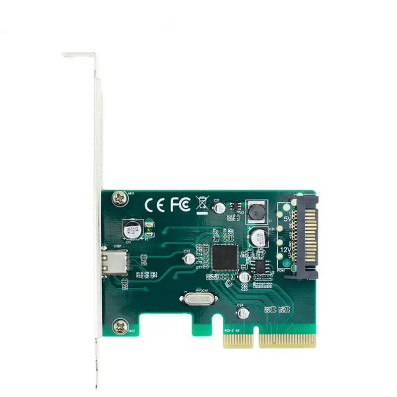 Great-Q Настольный PCI Express x4 в один USB3.1 Тип C конвертер адаптер 10 Гбит/с тип-c порт PCIe контроллер карты SATA порт