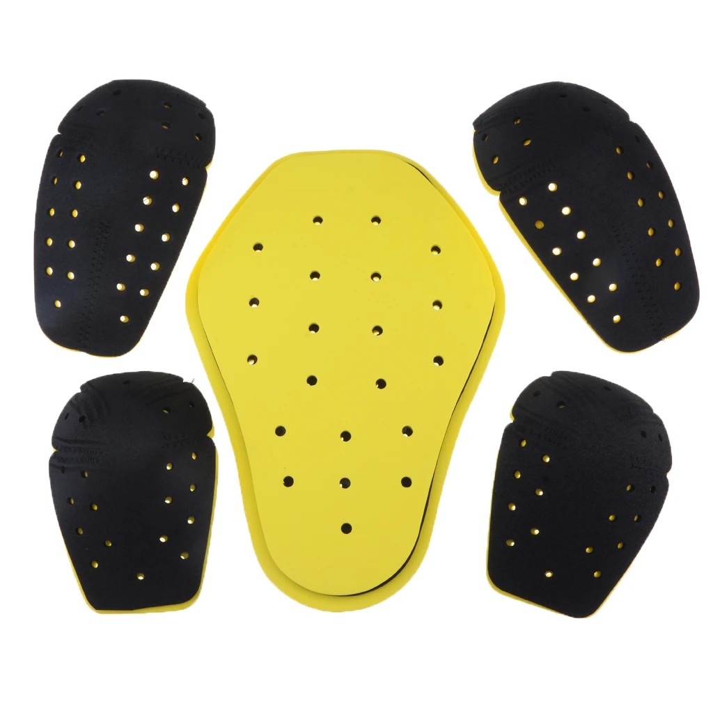 5X Motorcycle EVA Riding Shoulder Elbow Back Protectors Pad Racing Armour Safety