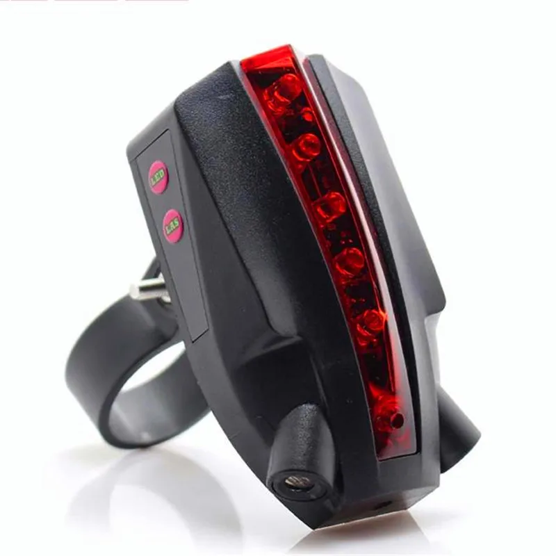 Top Bicycle accessories 2 Laser+5 LED Rear Bike Bicycle Goods for bicycles Tail Light Beam Safety Warning Red Lamp 17612 P30 0