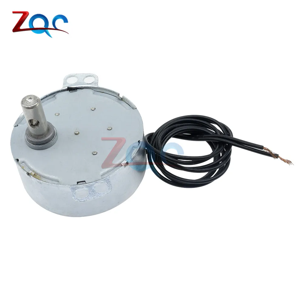 AC 220 240V/переменного тока 12V 50/60 Гц Синхронный двигатель 5 6 об/мин прочный высокий