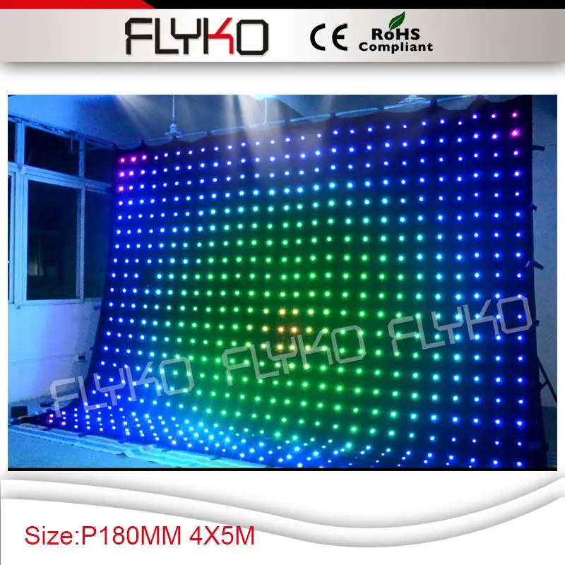 music studio equipment indoor led video wall led curtain for stage