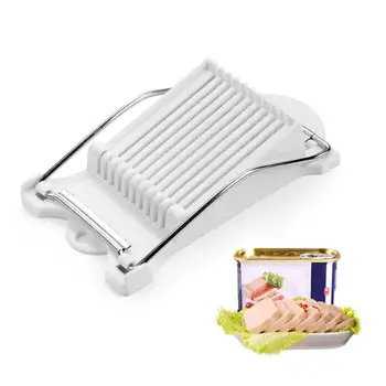

Stainless Steel Lunch Meat Slicer Banana Cutter Egg Ham Slicer Home Multifunctional Kitchen Gadgets Steel Wire Cutting Tool
