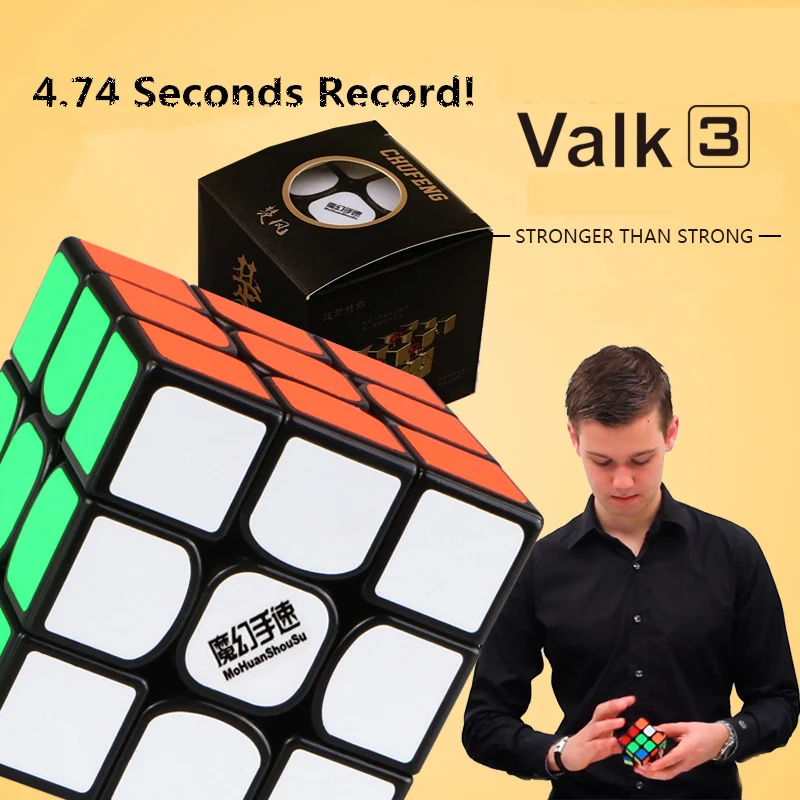 Professional game 3 order cube Speed Puzzle Cube Valk 3 Professional Funny Toys Cube Toy Educational