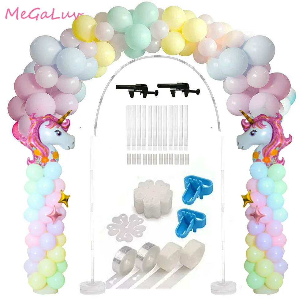 

Unicorn Party Macaron Balloon Columns Stand Balloon Arch Kit Birthday Party Balloon Accessories Baby Showerr Party Supplies