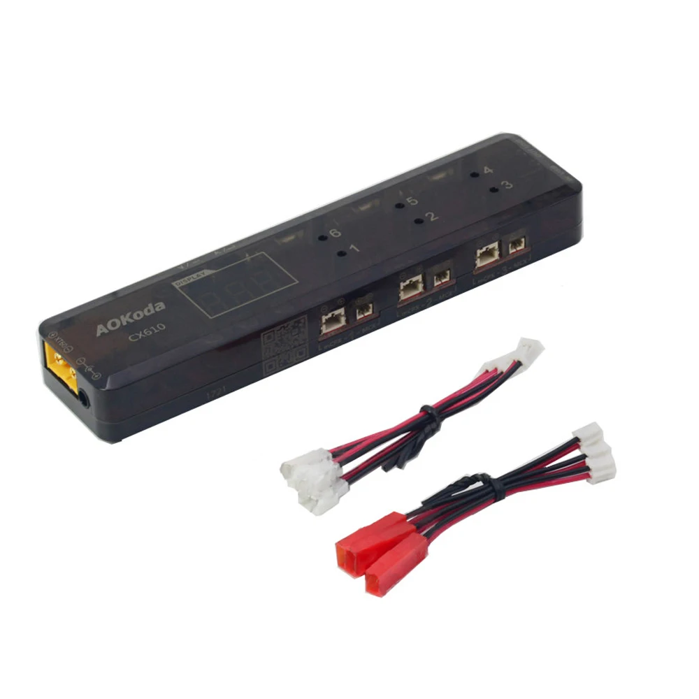 1 комплект AOK CX605 CX610 6CH постоянного тока/XT60/USB Батарея Зарядное устройство для 3 7 V S