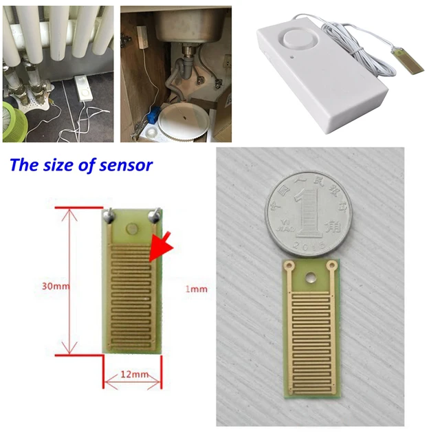 Home Alarm Water Leakage Alarm Detector 110dB Independent Water Leak Sensor Detection Flood Alert Overflow Security Alarm System 3