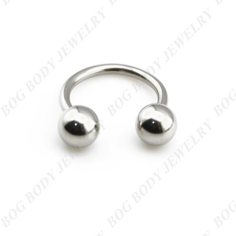 BOG Surgical Steel Horseshoe Bar Lip Nose Septum Ear Ring Circular Barbells Various Sizes