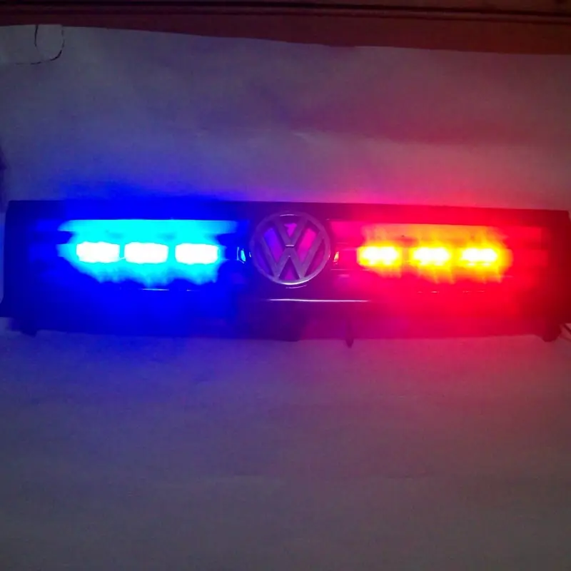 FUGSAME автомобильный суперъяркий 2*6 светодиодный сигнальный фонарь вспышка. Полицейский свет аварийная лампа для пожарной машины 3 режима красный синий белый янтарь