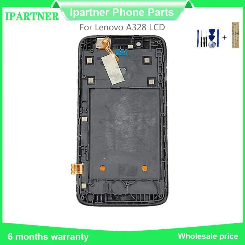 

For Lenovo A328 LCD Display Touch Screen Digitizer Assembly With Frame Replacement High Quality 4.5 Inch