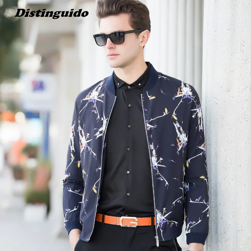 2017 New Fashion Brand Jacket Men TrendSlim Fit Mens Designer Clothes