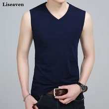 Liseaven мужская майка с v-образным вырезом топы для бодибилдинга фитнес топы футболки Slim Fit рубашка жилет мужская одежда рубашки без рукавов