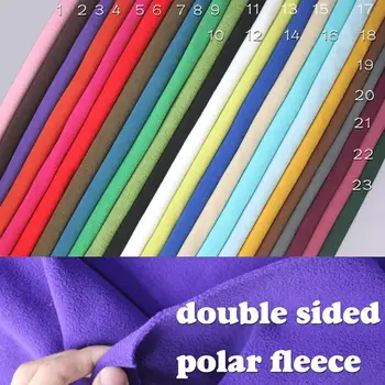 

Double-sided Polar Fleece Fabric Anti-pilling Fleece Coats Hoodies Blankets Lining Fabric 60" SOLD BY THE YARD FREE SHIPPING