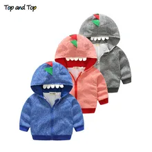 Топ и топ) весенне-осенний хлопковый свитер на молнии детские толстовки Топы для маленьких мальчиков и девочек, верхняя одежда с длинными рукавами, куртка с капюшоном для малышей
