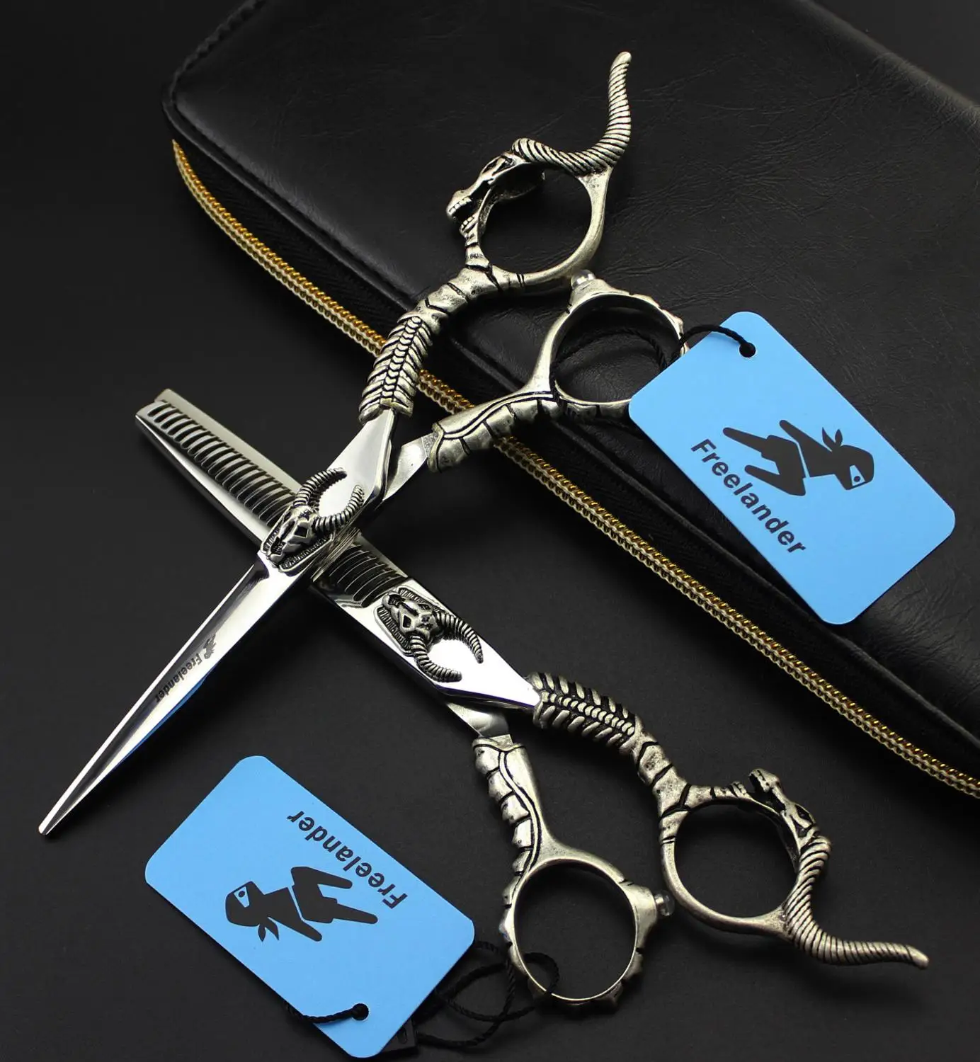 

NUM-0002 Professional hairdressing scissors 6.0 440c hair scissors 440c steel barbearia tijeras de peluqueria professional