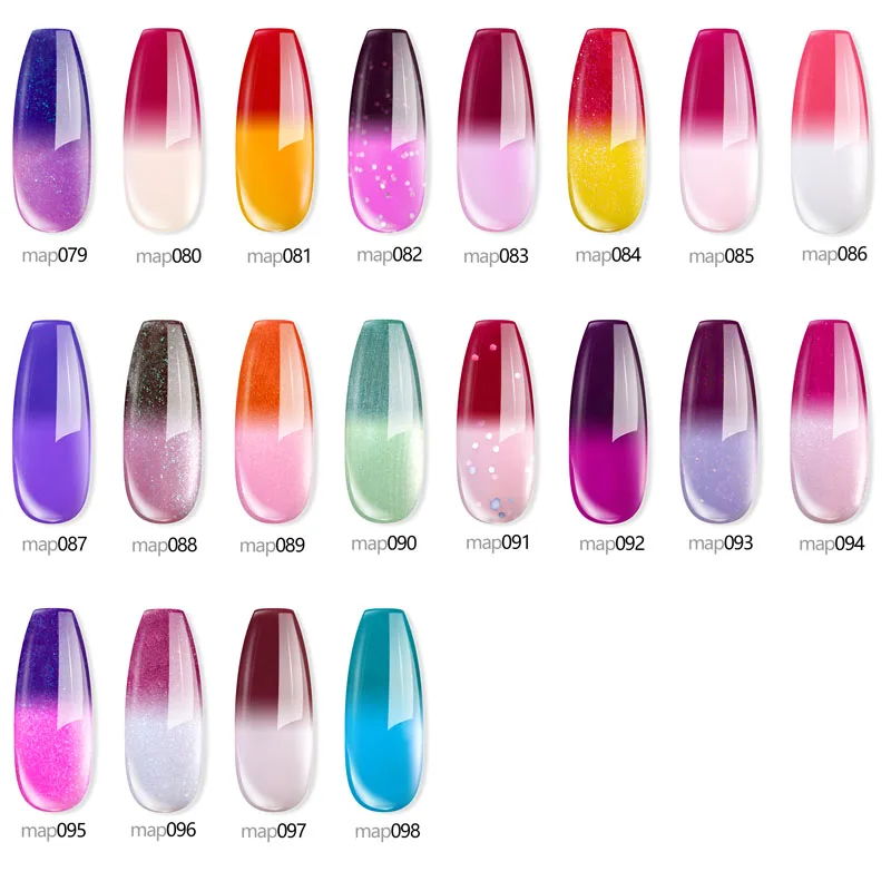 Maphie 8Pcs Lot Glitter Gel Polish Packing With Box Nail Art Set DIY Nail Design Led 5