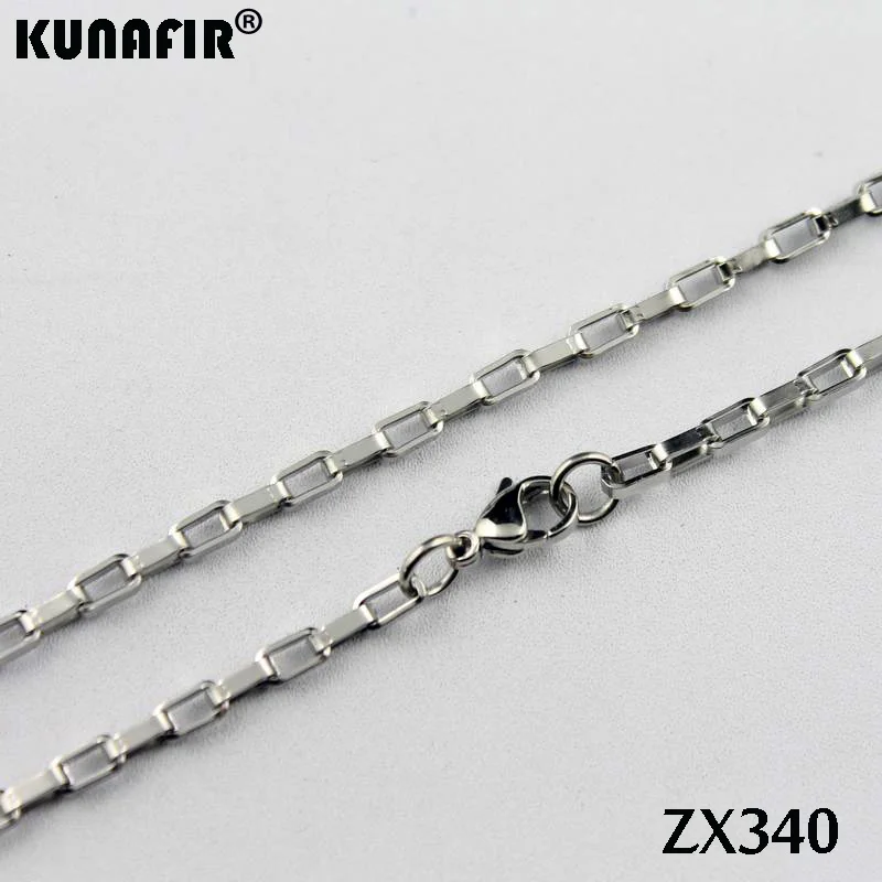 Цепочка Из Нержавеющей Стали ZX340 длиной 14 38 дюймов 3 0 мм 20 шт.|box chain|chain stainlessstainless
