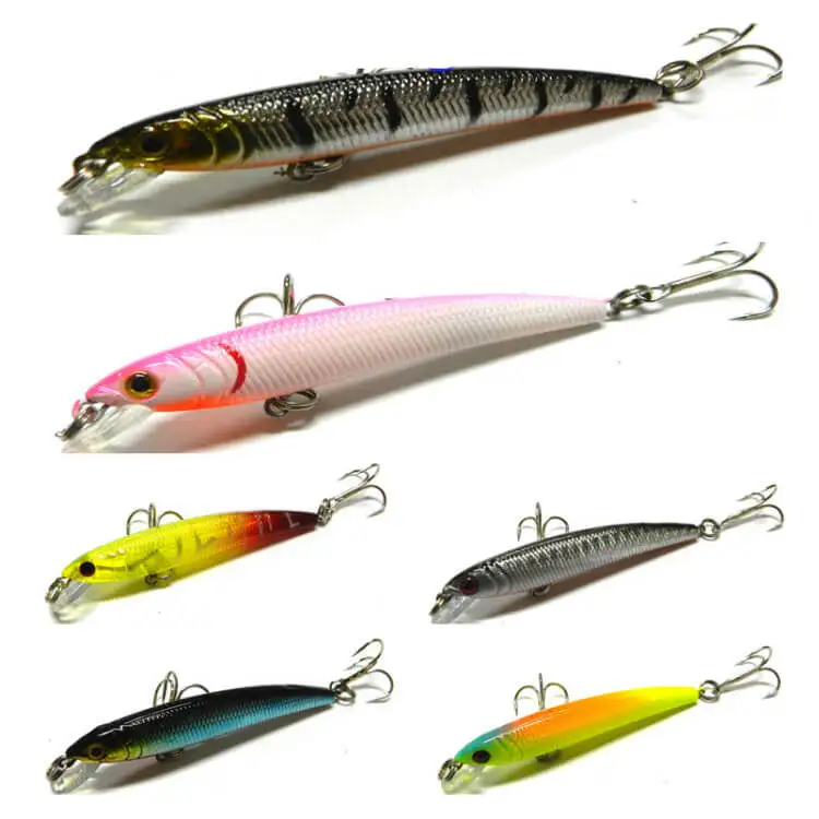 Лот 12 шт. 5 6 см/2 95 &quot7 г пластик гольян рыболовные приманки бас Crankbait Swimbait Bionic