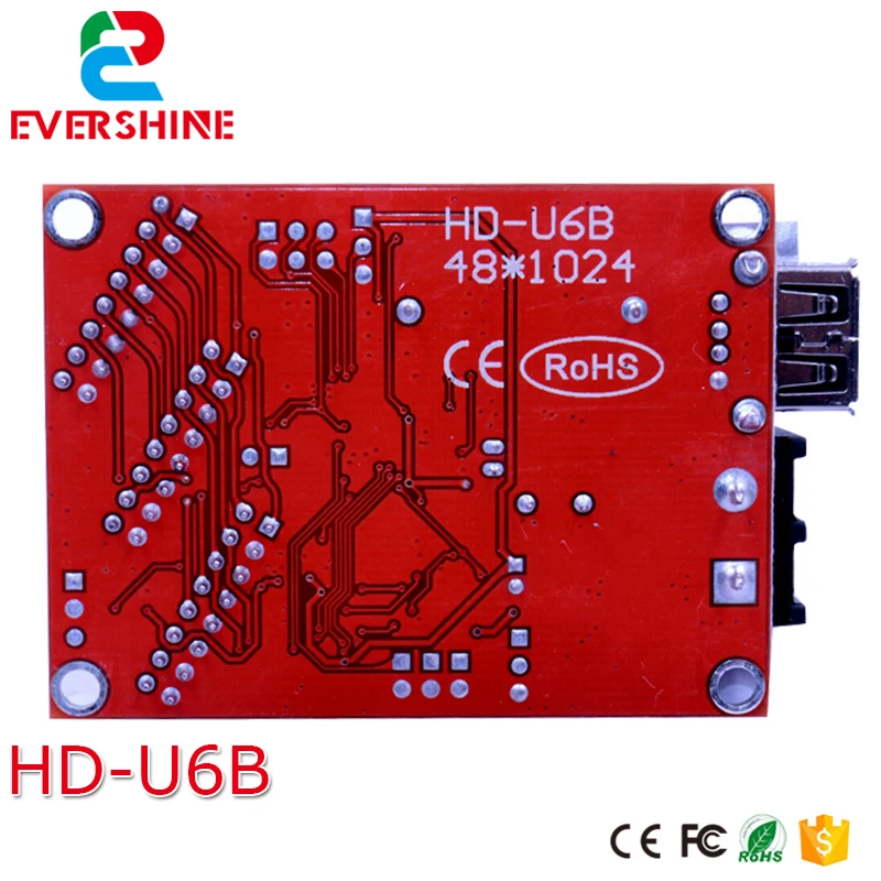 U6B(до A40k) HD-U6B P10 Одноцветный и двухцветный светодиодный панельный контроллер поддержка 1024*48, самый дешевый контроль