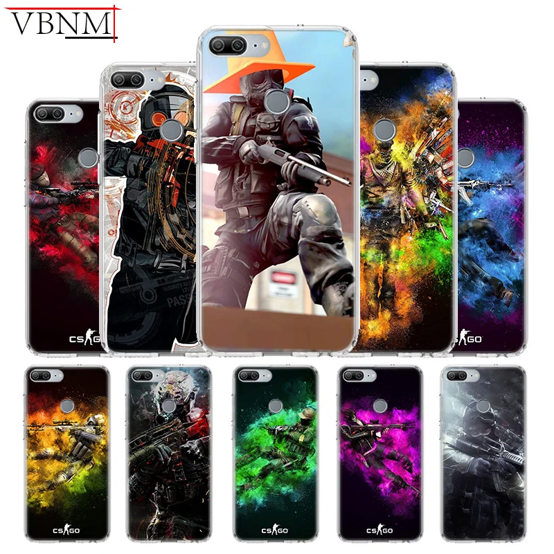

CS GO Gun Game Silicone TPU Case For Huawei Honor 6X 7 8 7X 8X 8A 8S Pro MAX 9 10 Lite V9 Play V20 8C Gift Customize Cases Cover