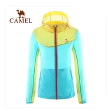 Camel Outdoor Skin Jackets 2016 Women Trench Thin Breathable Female UV Sun-Protective Quick-Drying Sports Jackets A6S114104