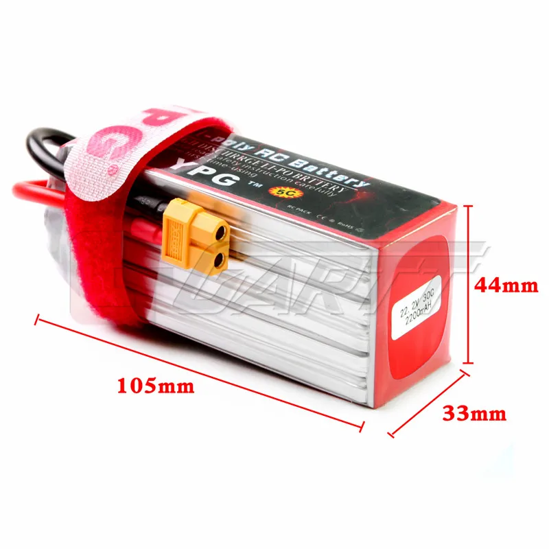YPG030BT2200mAh 22.2V 30C 6S (5)