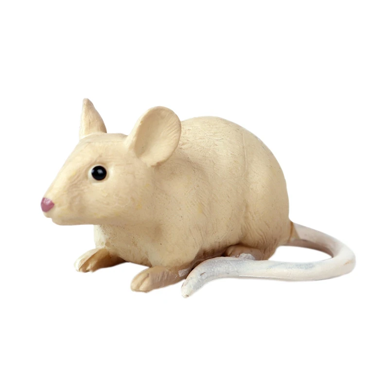 

Solid Simulation Wild Animal Mouse Statue Model Toy Minnie Mouse Hamster Child Early Learning Doll Decoration