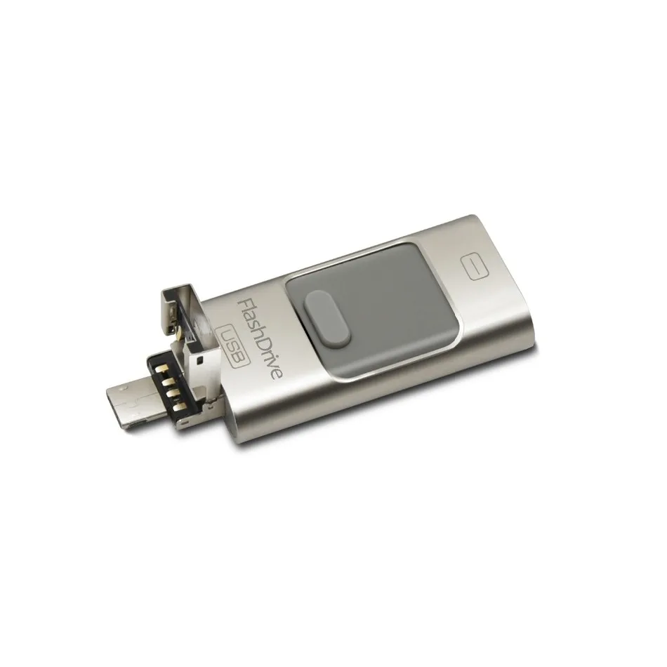 Новейший 3 в 1 OTG USB3.0 флеш-накопитель 32 Гб 64 Гб 128 Гб металлический флеш-накопитель для Apple Android и windows устройств PC/MAC компьютер