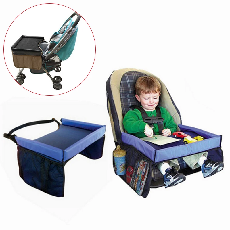 Baby Car Seat Tray Stroller Kids Toy Food Water Holder Desk Children Portable Table For Car New Child Play Table Storage 40*33cm Baby Car Seat Tray Stroller Kids Toy Food Water Holder Desk Children Portable Table For Car New Child Play Table Storage 40*33cm