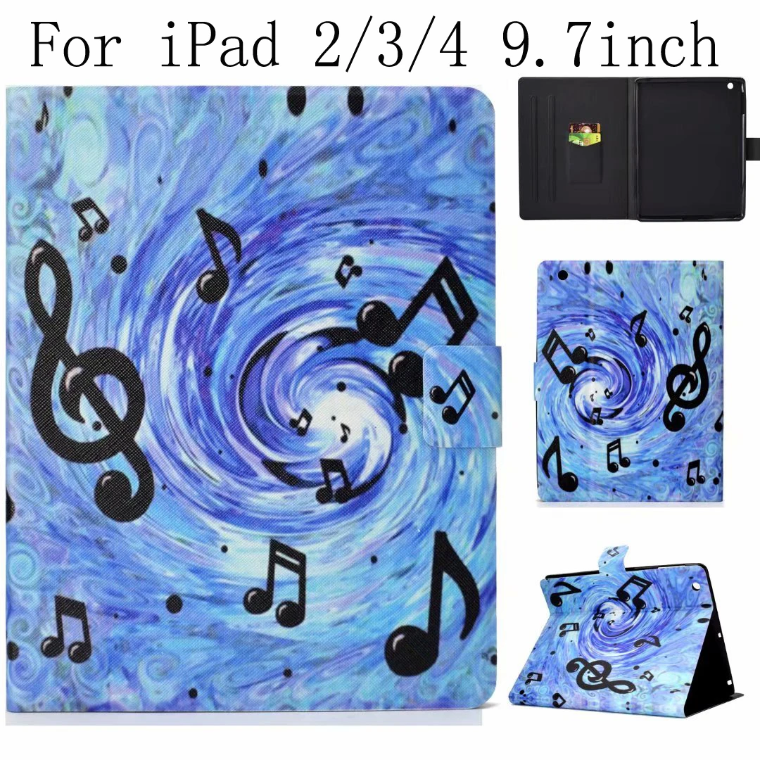 

Case for Apple iPad 2 3 4 Smart Case Magnetic Auto Wake Up Sleep Flip Leather Cover With Smart Stand Holder For iPad 4 Book Case