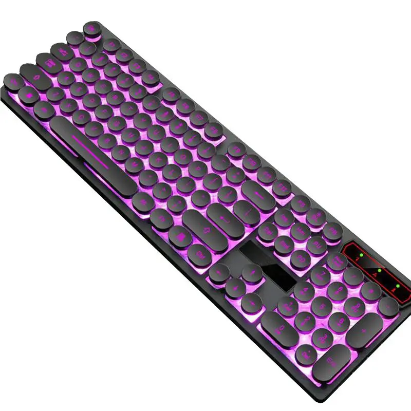 Retro Steampunk Gaming Keyboard For Desktop Laptop Pc Mac Computer