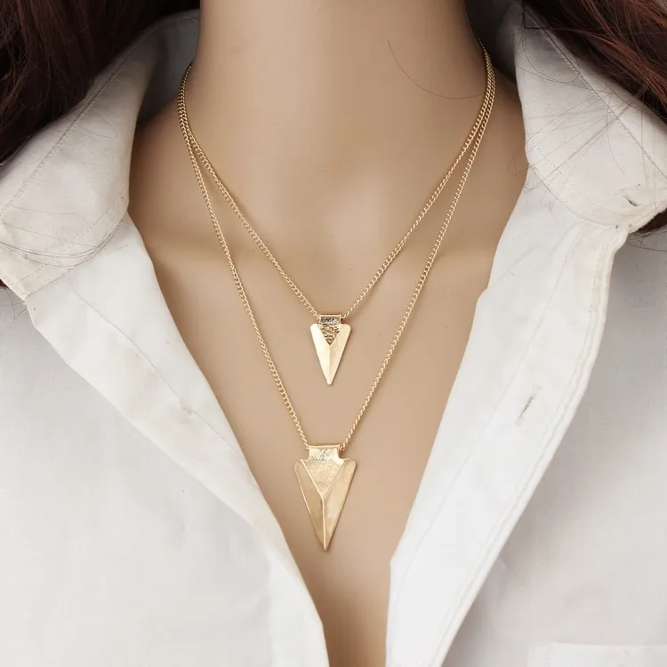 Buy Punk Double Layer Big Statement Triangles