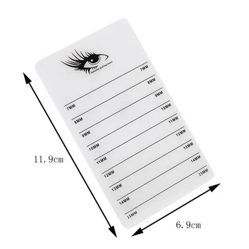 

by dhl or ems 50pcs 7-15mm Eyelash Board Individual Eyelash Extension Stand Acrylic Pad Lash Tool Tray Holder