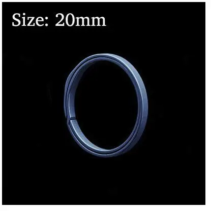 20mm/26mm/33mm Gray TC4 Titanium Alloy Key Ring EDC Outdoor Small Tool Blue Key Ring Accessories 20 blue