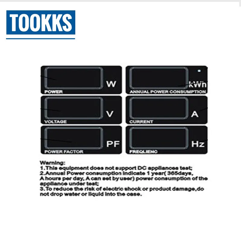  Portable 3521-7P LED Demo Case Energy-Saving LED Digital Display Test Box LED Lighting Show Case