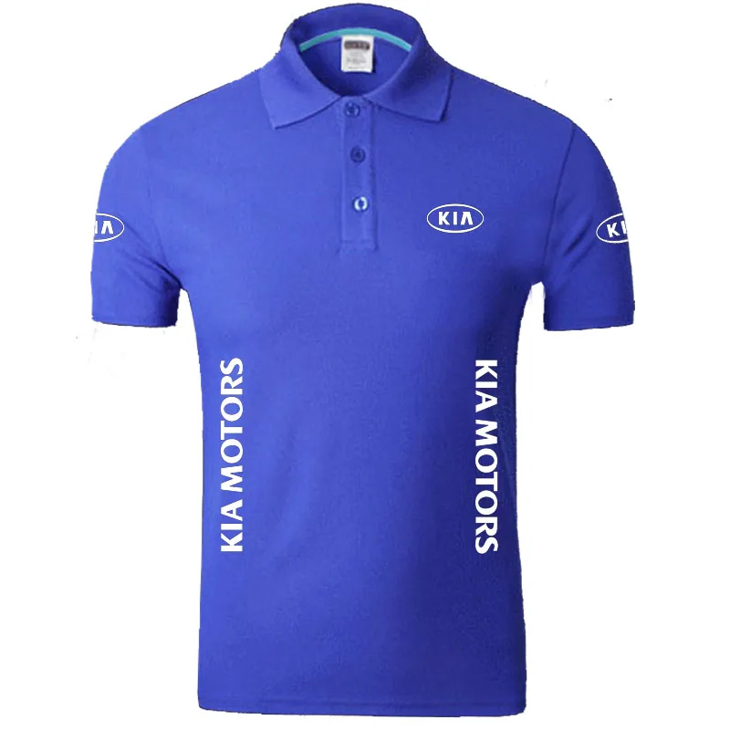 KIA logo Polo Shirts Men Desiger Polos Cotton Short Sleeve shirt ...