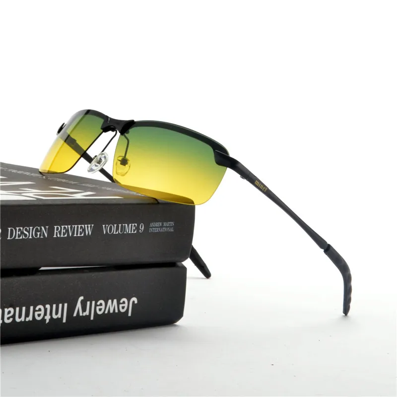 Бренд горячая распродажа очки для ночного вождения антибликовые очки для безопасности вождения солнцезащитные очки желтые линзы очки ночного видения NX - Цвет оправы: gun green yellow