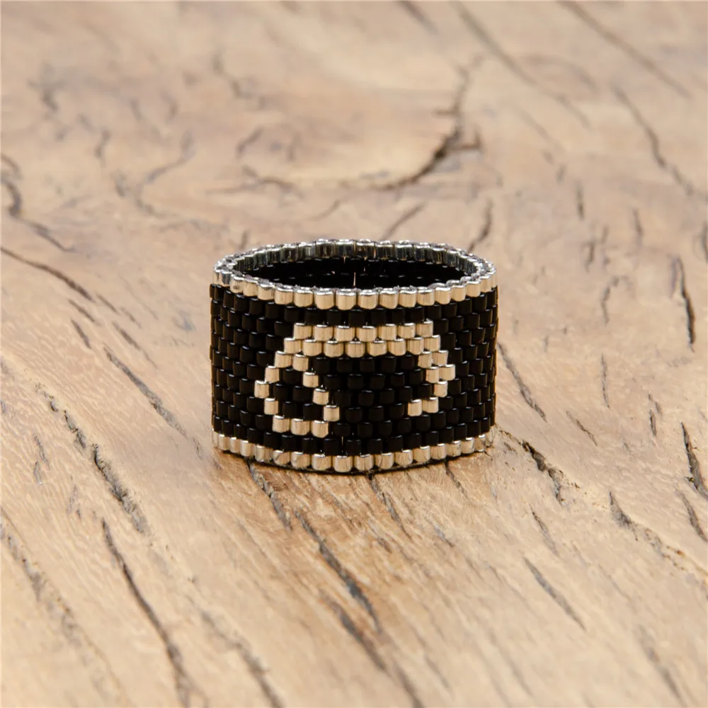 

Shinus 10pcs/lot Miyuki Islam Muslim Ring Summer Jewelry Handmade Woven Rings Anillos Mujer Bague Femme Moda Mujer 2019 Gifts