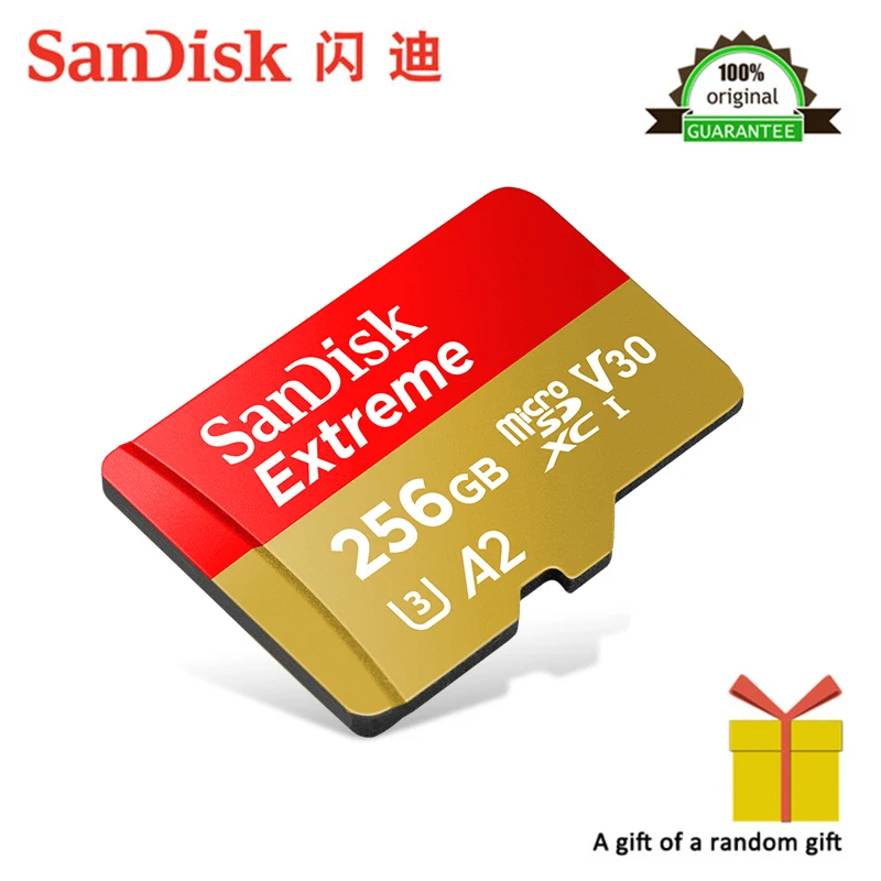 Карта памяти SanDisk Extreme Speed microSDXC UHS I 64 ГБ TF 160 МБ/с./с A2 Гб 128 256 класс 10 U3 с sd адаптером