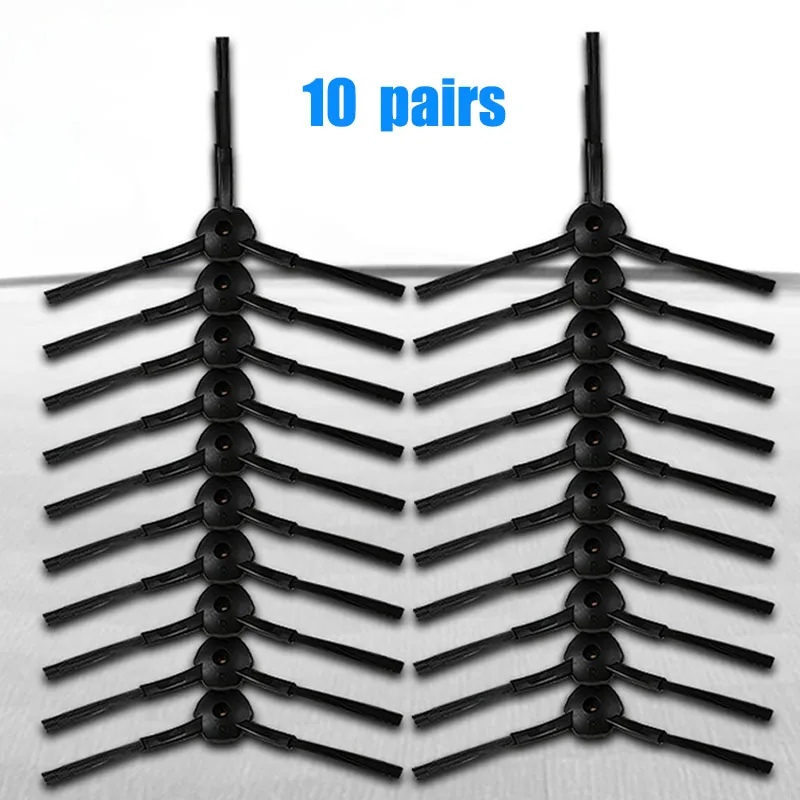 20PCS 10Pair set Side Brush Replacement For Ecovacs CEN540 CR120 For Panda X500 X600 Vacuum Cleaning