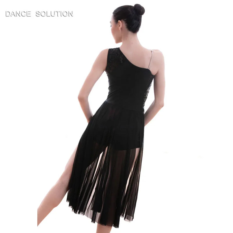 Buy Best And Latest Use Black Sequin Lace Bodice Ballet Costume Lyrical