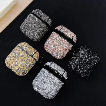 

Bling Diamonds Hard Shell for Apple Airpods Case Protective Cover Wireless Bluetooth Earphone Case Charging Box Bag Keychain