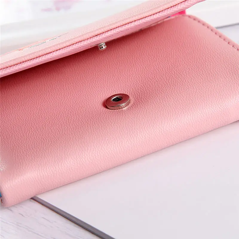 Women Simple Fox Cat Short Wallet Coin Purse Card Holders Handbag women's wallet clutch portfel cuzdan billetera carteira 40MA1916